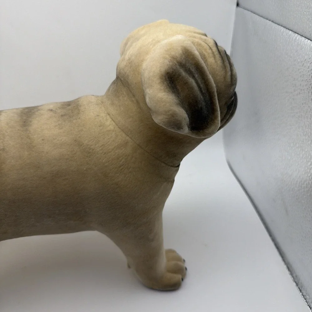 Realistic Pug Dog Statue Sculpture Unbranded